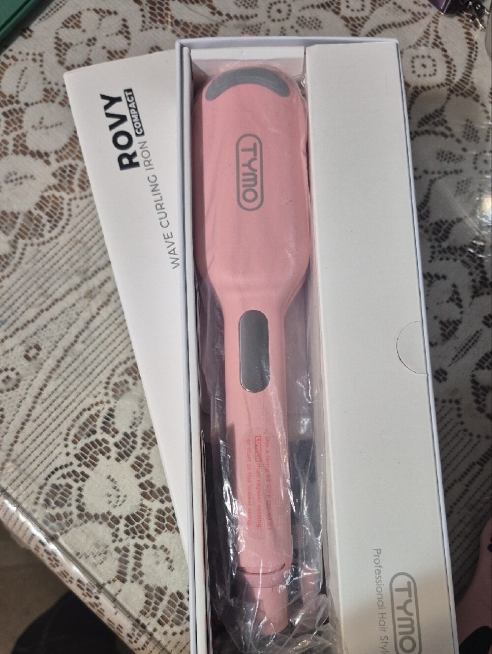Tymo Pink Compact Hair Styler Brush - Picture 2 of 3